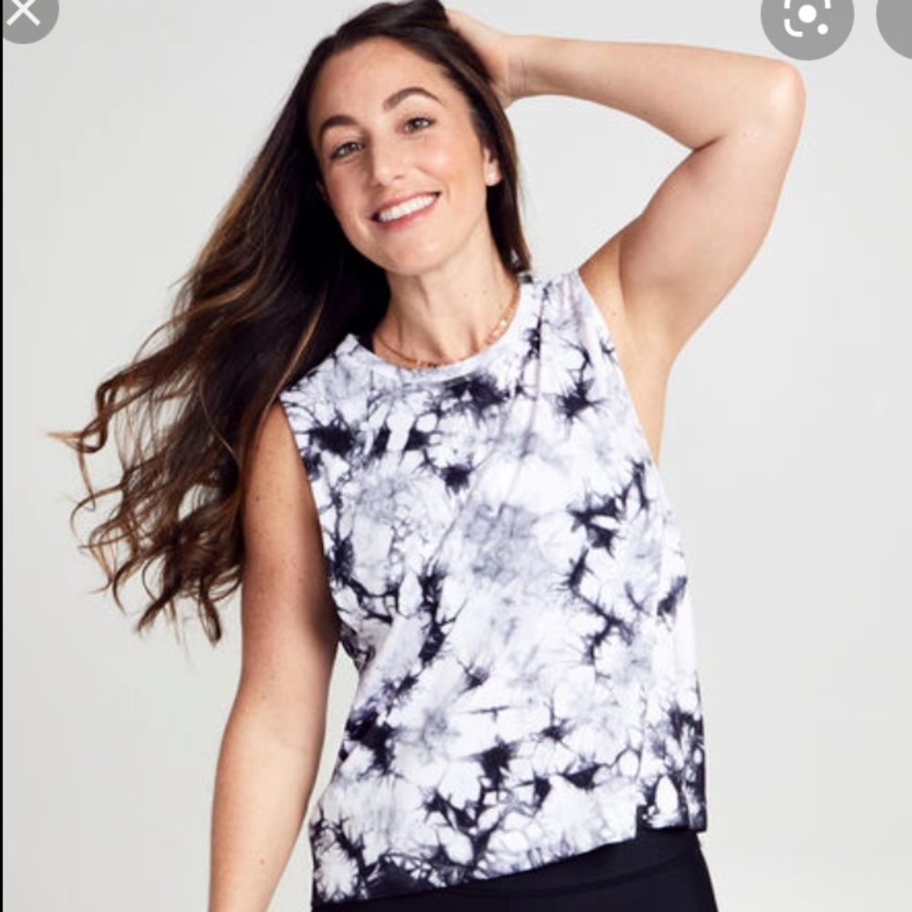 Lululemon tie dye tank cropped M